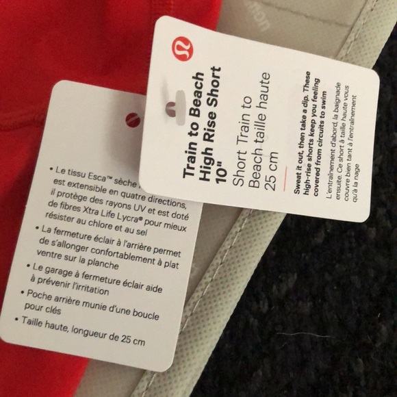 lululemon (2) Train to Beach High-Rise Swim Short 10" - Picture 11 of 16